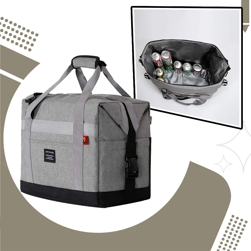 

European Thermostatic Meal Bag - Heavy Duty Leakproof Cooler with 24H Freshness Lock for Lunch & Car Travel & Outdoor Adventures