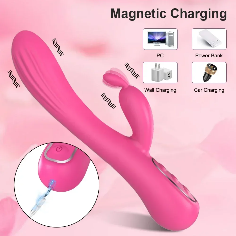 المزدوج أرنب ألعاب جنسية هزازة ضد الماء 3in1 دسار 7 الاهتزاز الهزاز G بقعة البظر محفز قضبان اصطناعية صامتة ألعاب جنسية للنساء 18 +