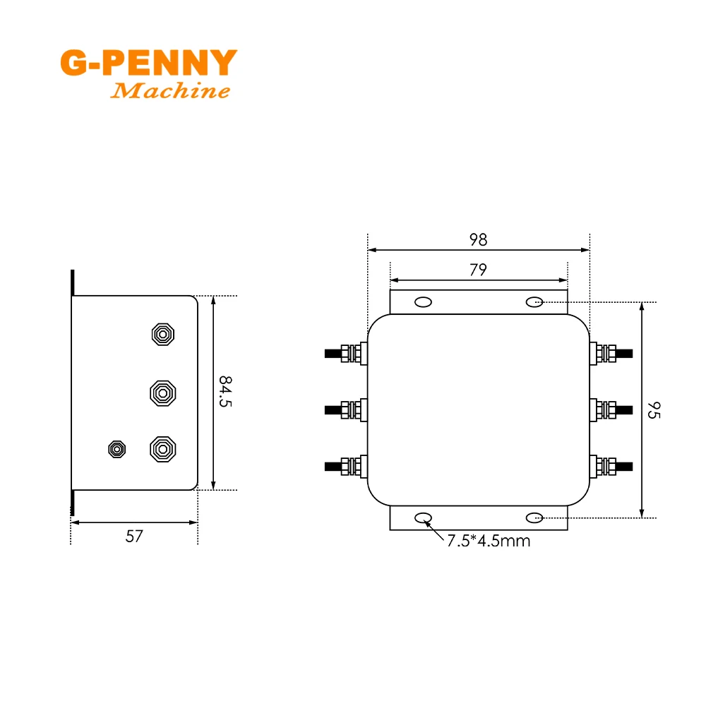 OMNICOM Power Supply Wave Filter 50/60Hz CW12B-10/20/30/40/50/60A-R 110V 250V 380V 440V Wave Filter