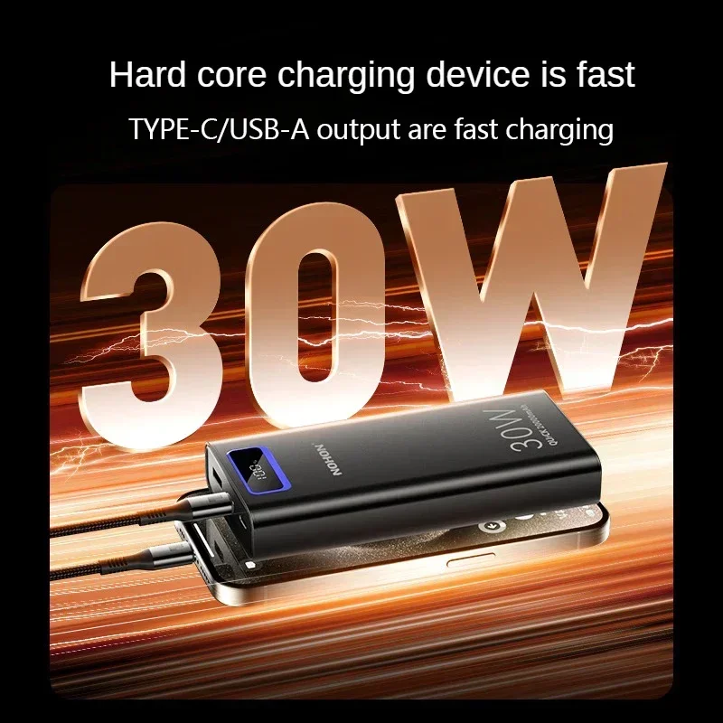 New 30W Power Bank 20000mAh Fast Charging For iPhone 15 14 iPad Samsung Xiaomi 13 Huawei PowerBank Portable Battery Charger PD