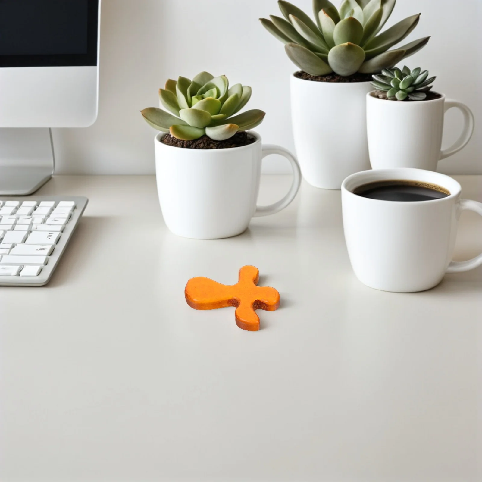 

6Pcs Mini Wooden Cross - Portable Palm-Sized Prayer Cross for Religious Ceremony Baptism Wedding Faith Decoration