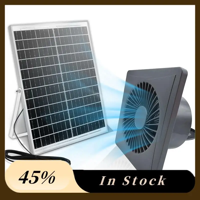 New Energy 4-Inch High-Speed Solar Silent Fan With 8W Panel Shed Solar Exhaust Fan For Chicken Coops,Greenhouses,Sheds A