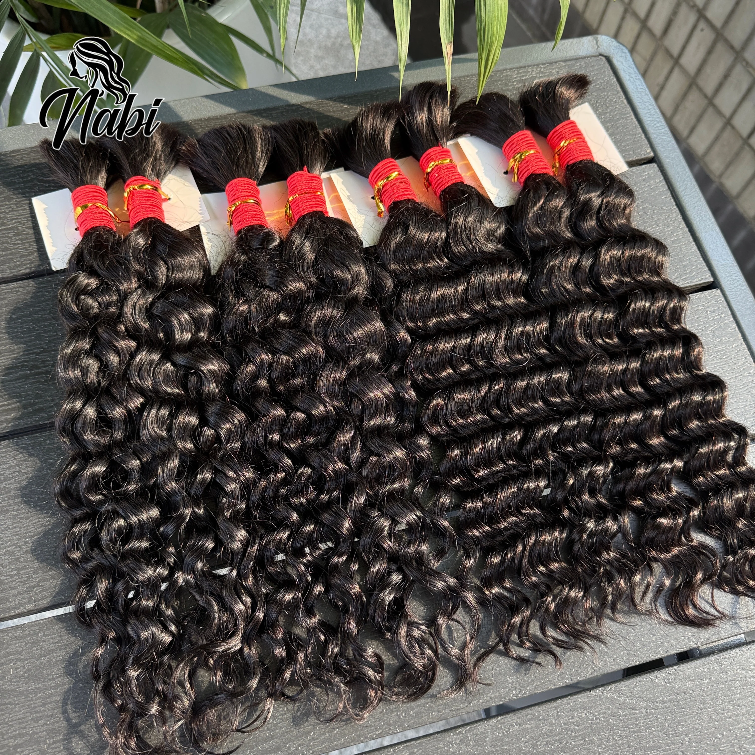 النبي الإنسان تجديل الشعر بوهو الضفائر 1/4/6 حزم موجة المياه العميقة لا لحمة حزم الشعر 4/27 #   للنساء السود