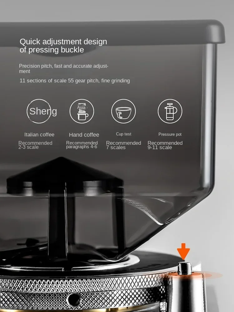 Gemilai CRM9016 Автоматическая коммерческая интеллектуальная быстрая количественная высококачественная мельница для кофейных зерен