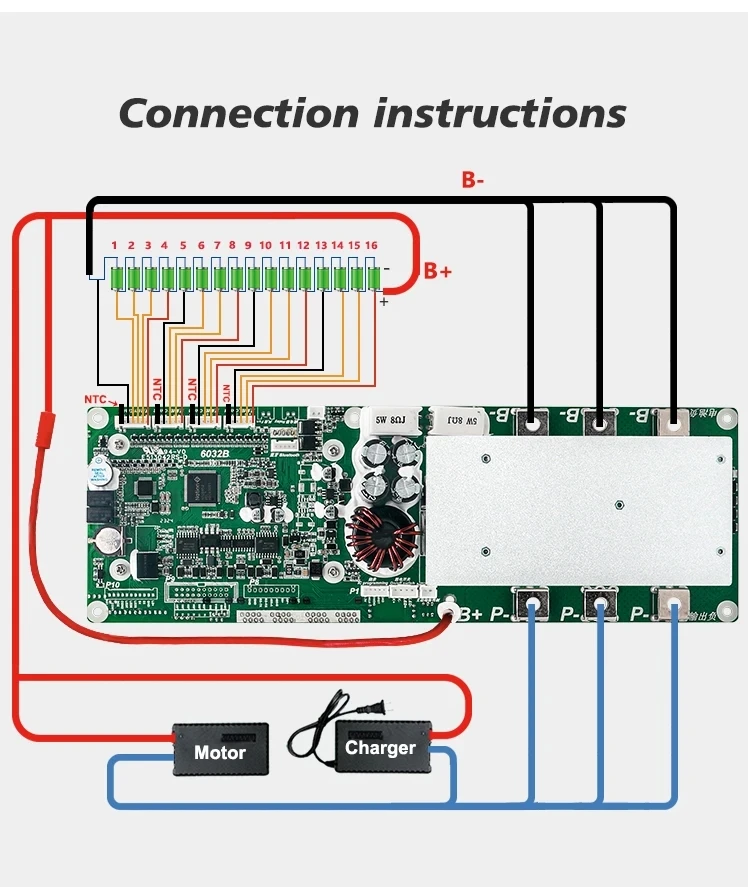 Lifepo4 Lithium Battery 8S 16S 24V 48V Smart BMS With Balance   Bluetooth LCD  RS232 RS485 CAN Communication Inverter and PC