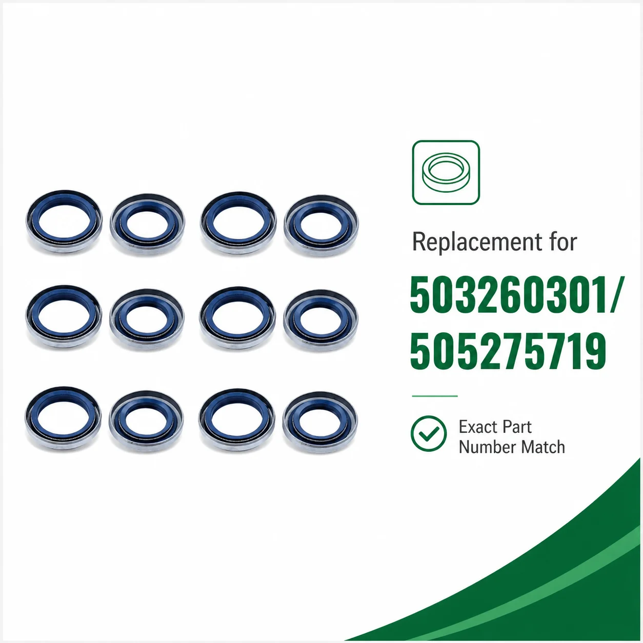 12Pcs Crankshaft Oil Seal Kit For Husqvarna 362 362XP 365 371 372 372XP 371K 372K 375K Chainsaw Replacement Parts OEM 503260301