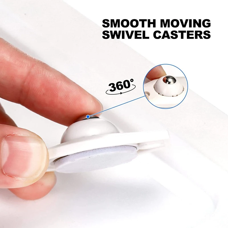 24 Stück selbst klebende Räder Mini feste Räder Nachlauf kästen Nachlauf kleine Nachlauf paste Rad klebrige Rolle