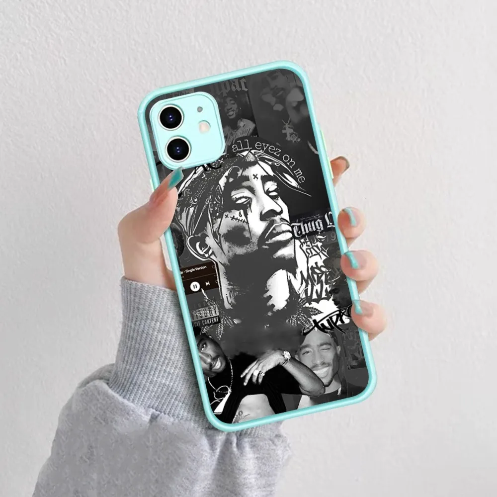 2pac Tupac Amaru Shakur Makaveli Phone Case For iPhone 14 X XR XS 7 8 Plus 11 12 13 pro MAX 13mini Matte Shockproof Case