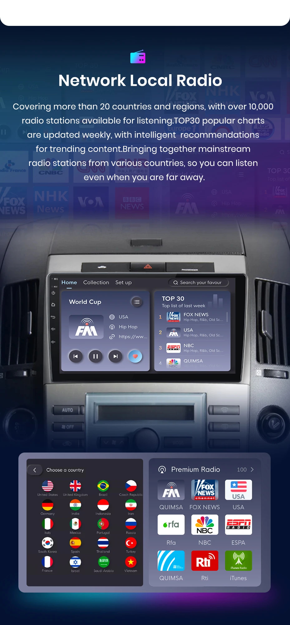 Junsun carplay android auto autoradio für toyota corolla verso 2008-2015 gps intelligente systeme tereo multimedia autoradio – Detail 12