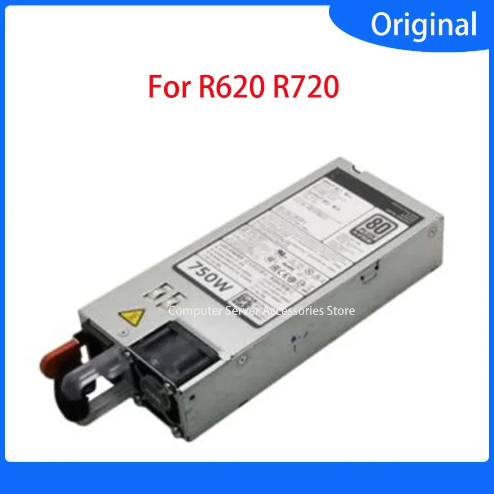 Original for R620 R720 750W 80 Plus Platinum Power Supply REV A00 05NF18 0N30P9 09PXCV Server Switching Power 5NF18 N30P9 9PXCV