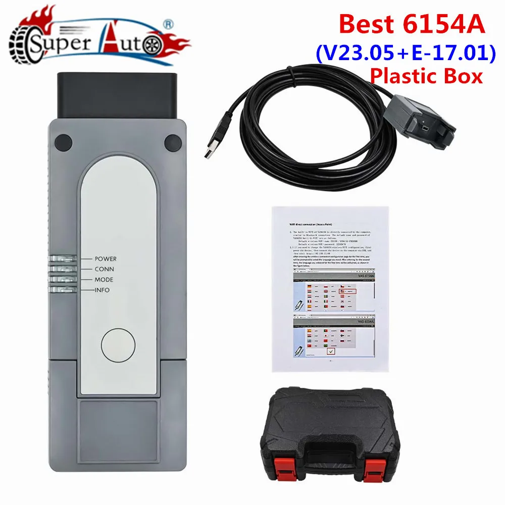 2024 OKI 6154A CAN FD DOIP WIFI/USB As Original 1:1 OBD2 Scanner V23.05 Full System Till 2023 Diagnostic Programming Tool for AD