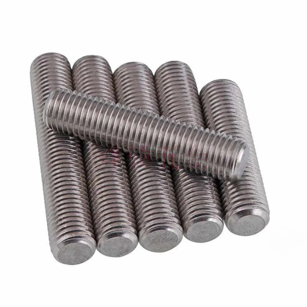 M3 M4 M5 304 Stainless Steel Double End Threaded Studs, 20-250mm GB901 Headless Dual Thread Rods, Lengthened Tooth Stick Screws