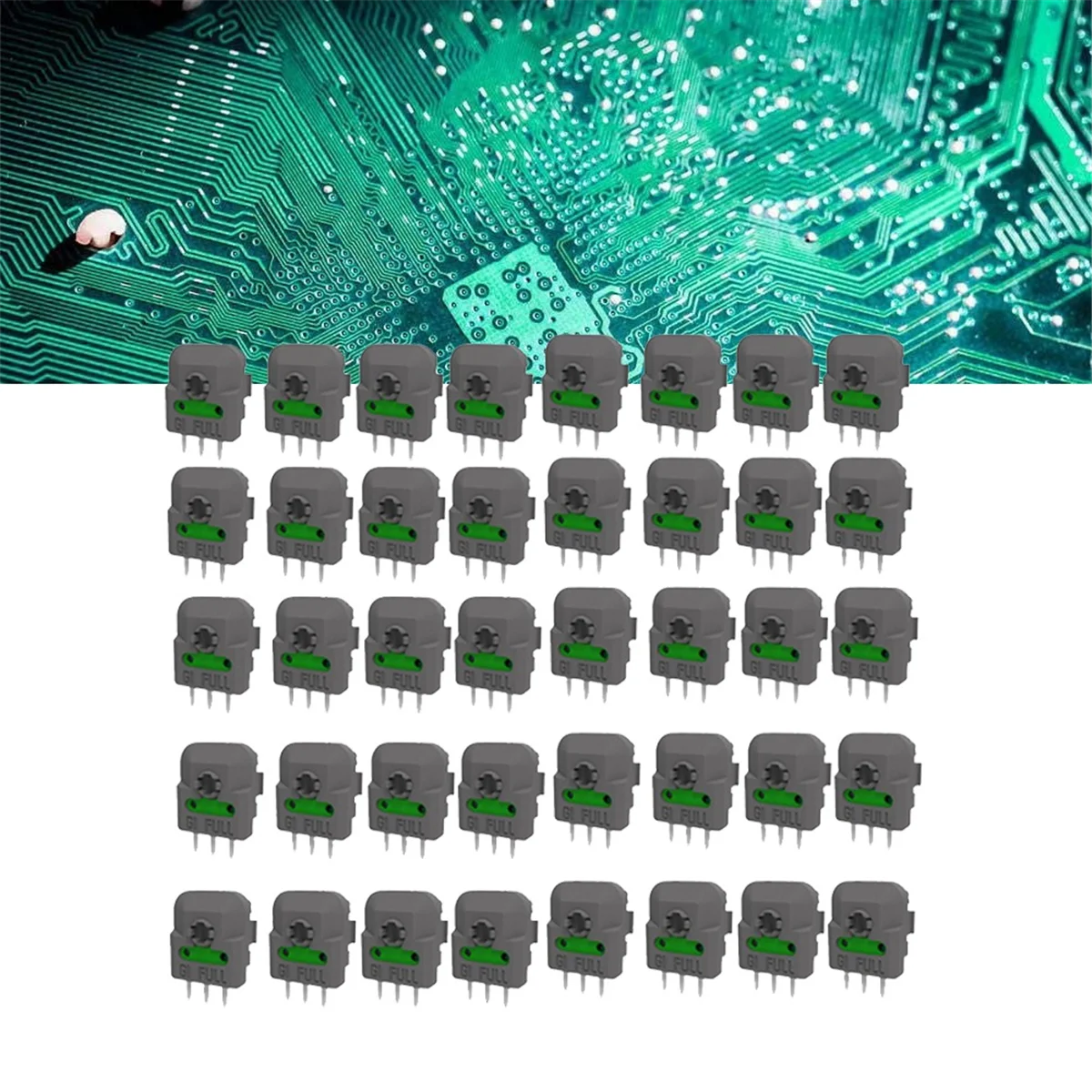 40PCS Hall Joystick Potentiometer Sensor Module for Xbox Controller Hall Joystick Universal Axis Resistor Micro-Switch,B  -T44C