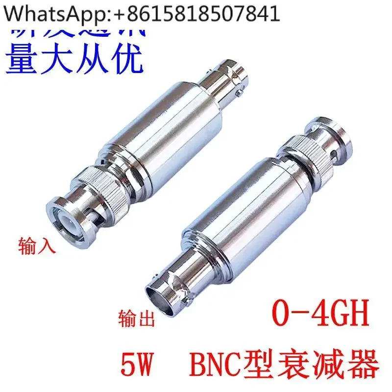 Large quantity from excellent Q9/BNC coaxial fixed 5W attenuator 1-50dB; frequency: DC-4GHz