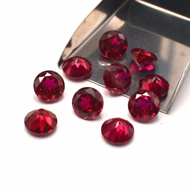 Wunderschöner loser Rubin, runder Schliff, 12,0 mm, 6,0 ct, UV-Test bestanden, Mohs-Härte, Edelstein für Schmuckherstellung/Sammlung/Geschenk, Edelstein – Detail 4