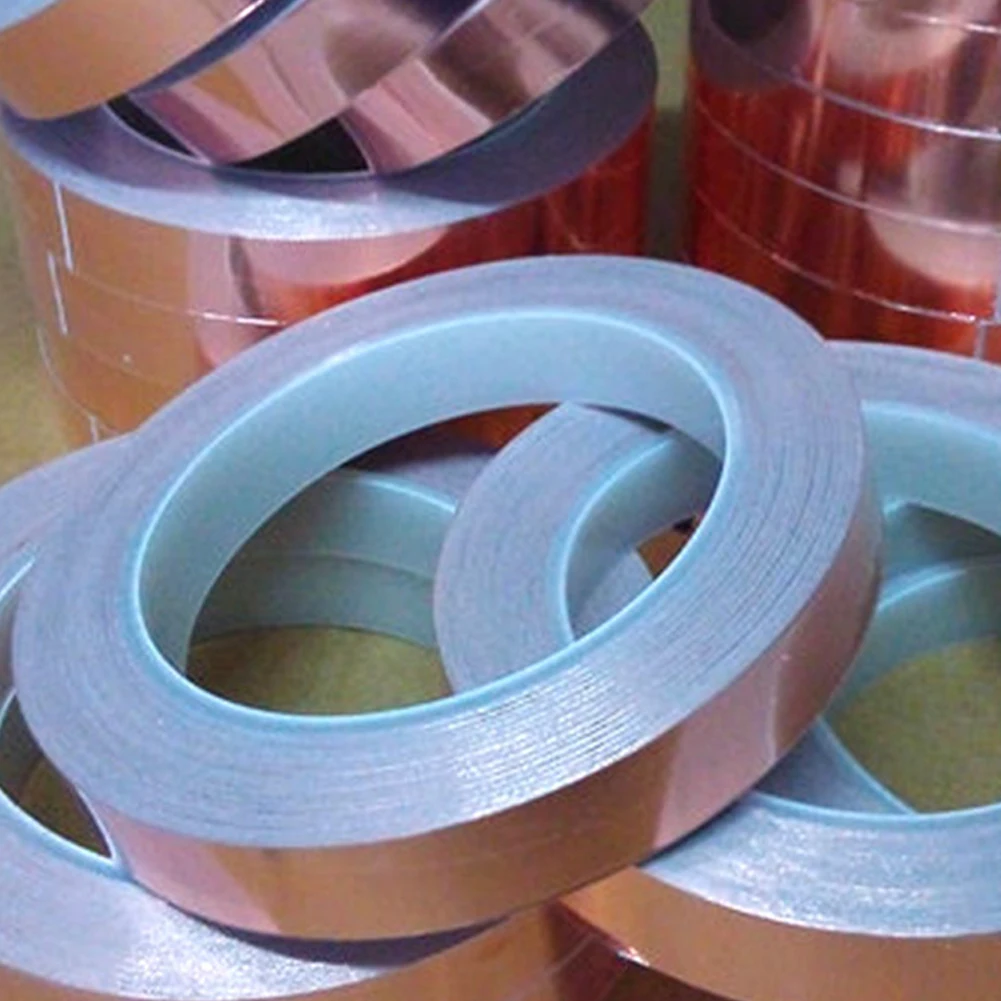 Nastro di rame contro le lumache 30/50/70mm nastro in lamina di rame Anti lumache trappola autoadesiva per lumache repellente per lumache per la protezione delle piante
