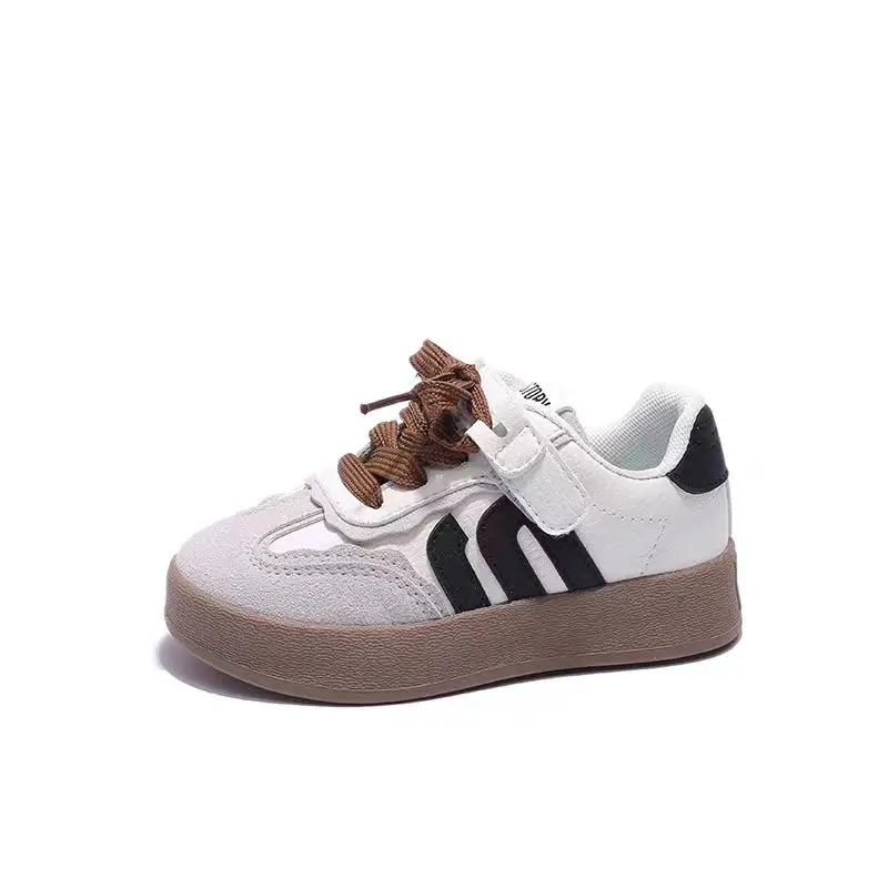 Tênis low-top para meninos e meninas, calçados esportivos versáteis na moda infantil, casual, médio e grande, novo, primavera e outono, 2024