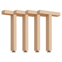 4Pcs Solid Wood Bed Board Support Frame Bed Bracket Reinforcer Bed Row Skeleton Support Rod Beam Support Foot