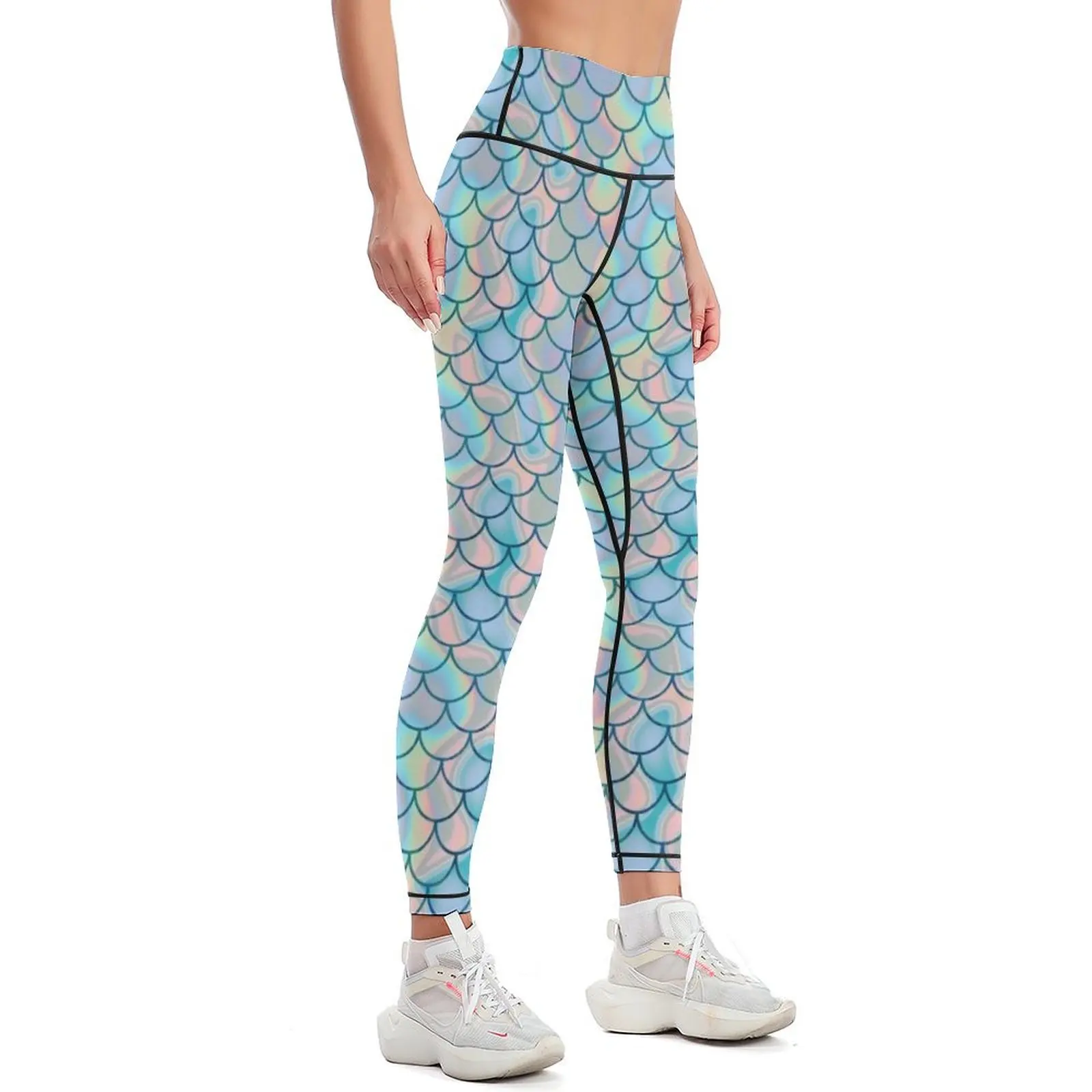 Mermaid Scales 1 Leggings sports for push up Women's sports pants joggers for Womens Leggings