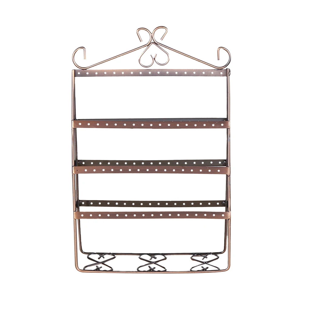 2Pcs Double-sided Earrings Holder Stud Storage Rack Jewelry Display Stand Desktop Organizer