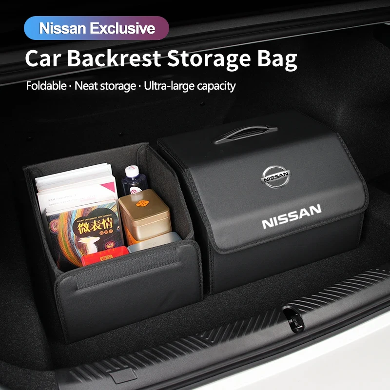 Foldable Car Trunk Organizer Box Storage Tidying Bag For Nissan