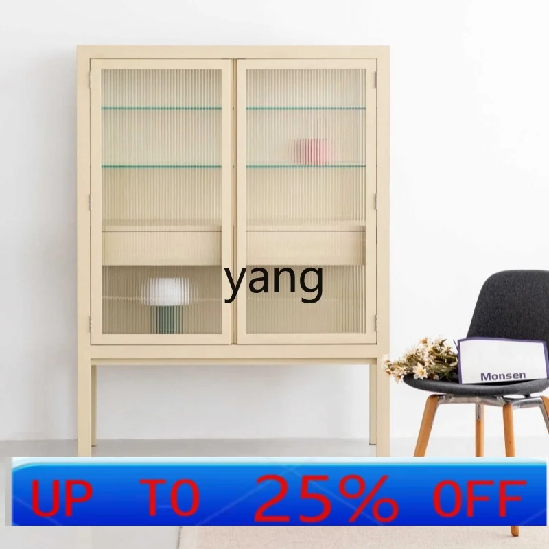 

LH solid wood ash wood chest cabinet tall display display bookcase