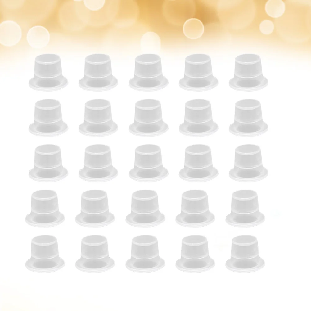 

200Pcs Pigment Cups Clear Disposable Ink Caps for Tattoo Eyebrow Microblading Semi Supplies Kit
