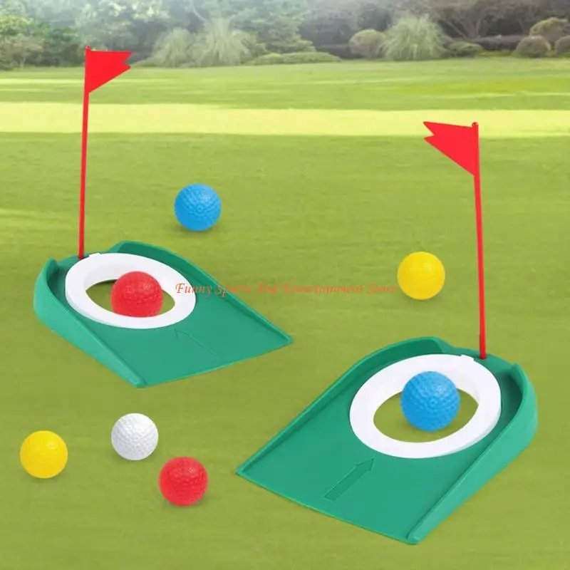 C4DE Complete Golf Putting Practice Set Includes Mat and Accessories for or Multiplayer Use to refines