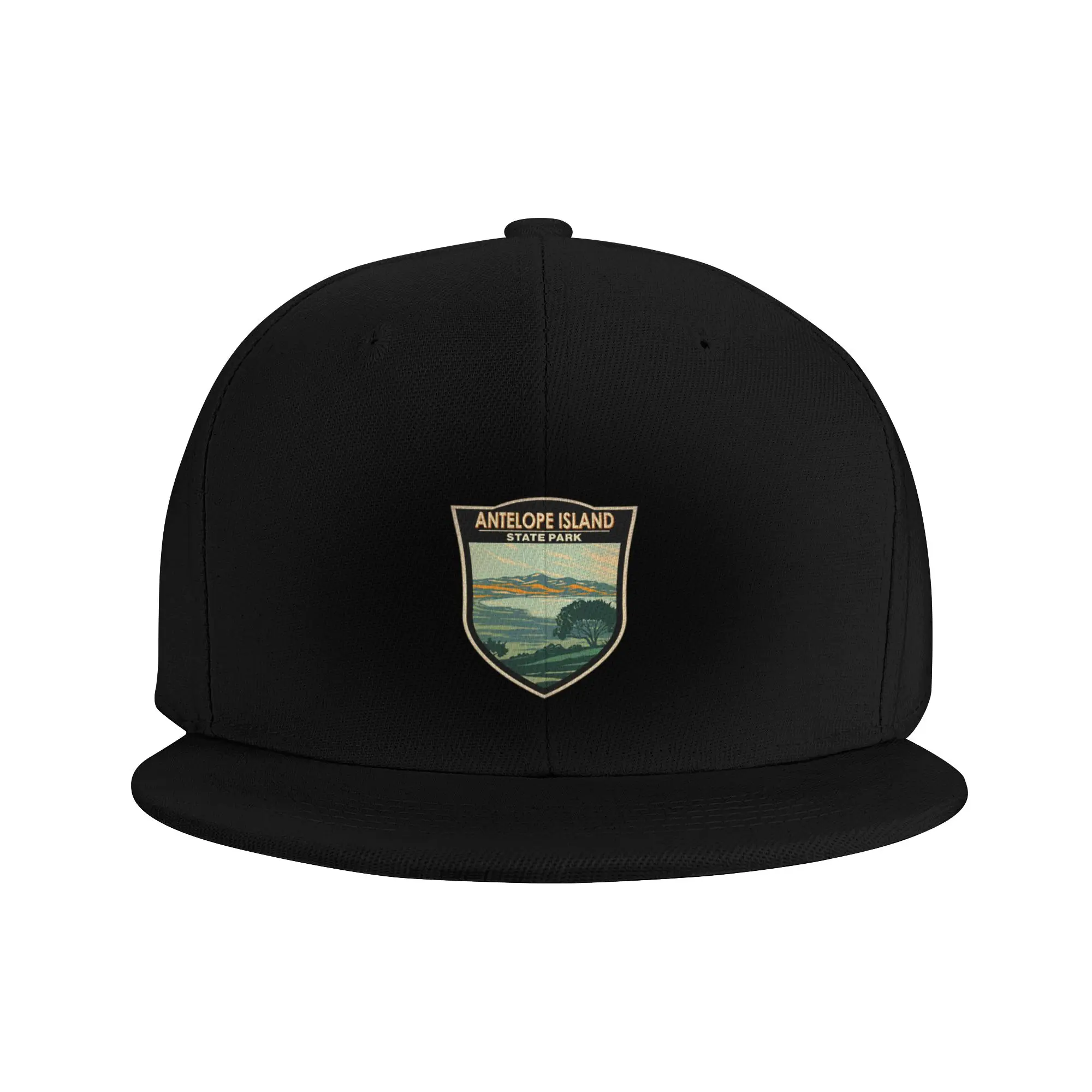 Fashion Antelope Island State Park Utah Badge Flat Brim Sun Hat  Literary Style Sun Hats