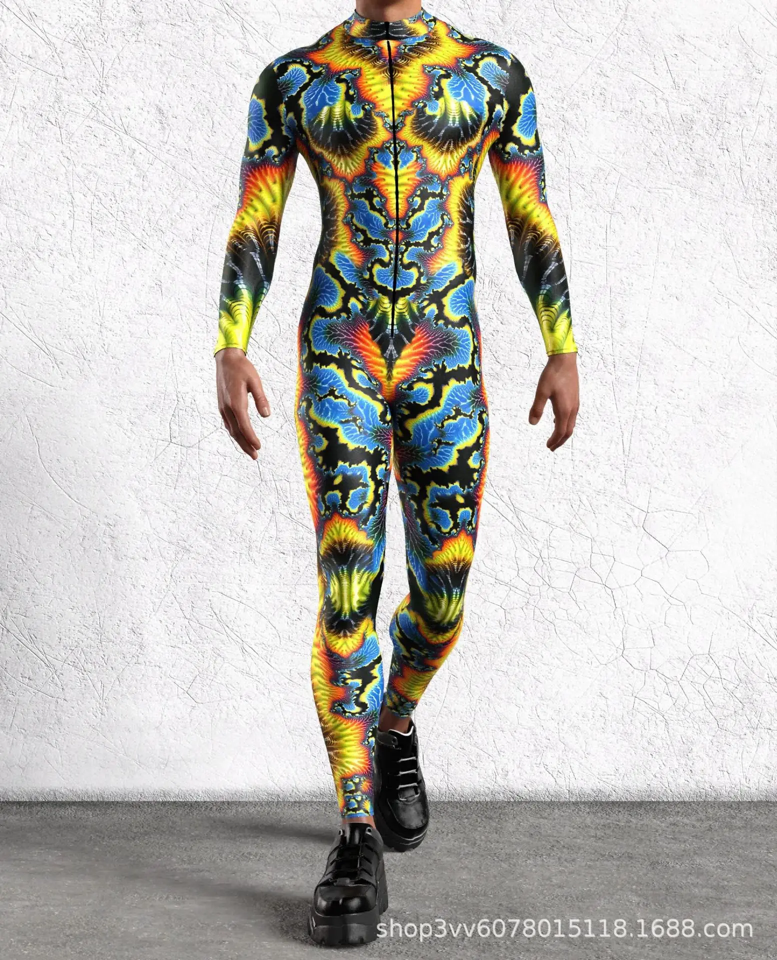 Cooler Rüstungs-Cosplay-Bodysuit Cosplay-Jumpsuit Steampunk-Punk-Kostüm Halloween-Party-Show-Auftritt Herren Zentai-Anzug 2026 – Detail 22