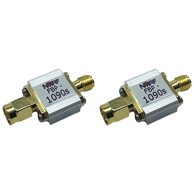【ADD TO CART 】2X 1090Mhz ADS-B Bandpass SAW Filter SMA Interface 1090S Bandpass Filter
