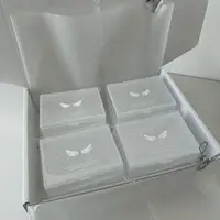 Wings Design Korean Photocard Storage Box Frosted Star Polka Dot Pattern Dustproof Desktop Organizer for Kpop Collectors 3