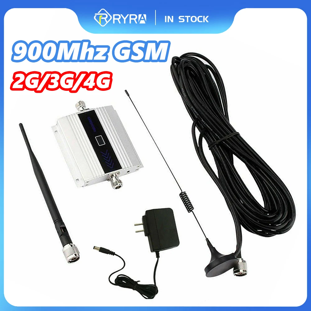 RYRA 900Mhz GSM 2G/3G/4G US UK EU Signal Booster Repeater Amplifier Antenna For Cell Phone Signal Receiver For Underground Eleva