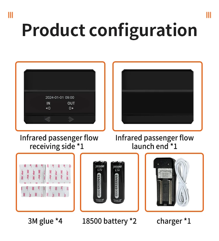 FOORIR NEW store visitor counter HX-HE1 infrared people counter sensors retail traffic counting