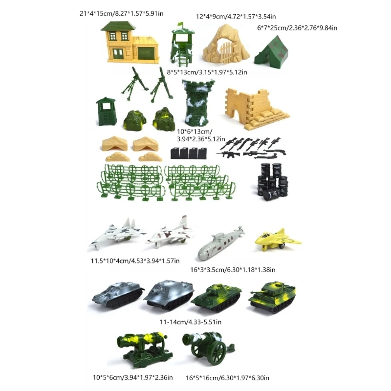 Soldier Figures and Accessories for Kid Class Projects History Lessons Toy Soldiers Toy Set of 300 N84E