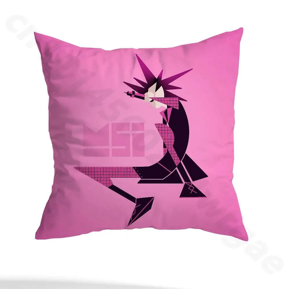 MSI M-Mindless Self Indulgence Pillow Case Anti-dustmite Pillowcase Invisible zipper silky short plush Sofa cushion cover