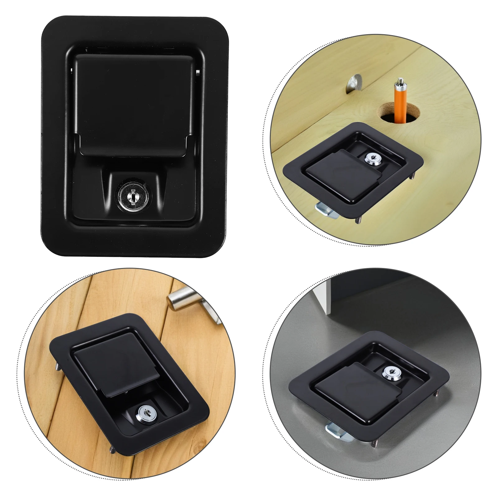 

Electric Cabinet Lock Stainless Steel Heavy Duty Trailer Travel Combination Camper Door Mailbox Refrigerators Switch
