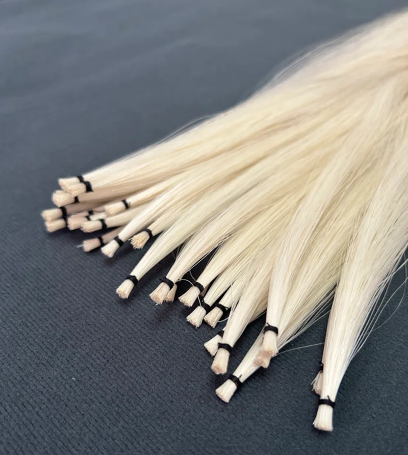 

1pcs Hank 5--6 Grams Each One High Quality Unbleached Mongolia Horse Hair For Violin Bow