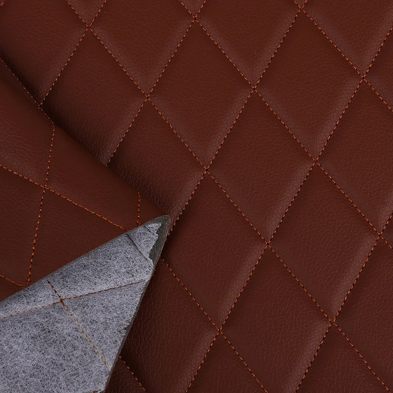 45cm/90cm*155cm 6MM PU-Leder Polsterstoff Gesteppter Baumwollstoff für Sofareparatur, Auto-Innenausstattung, Renovierung und Reparatur – Detail 1
