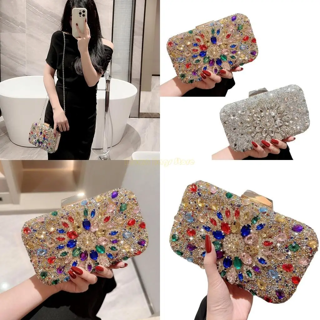 

X90d странный камень Pu Tote Formal Vight Sack Lady Swork Элегантная свадебная вечеринка муфты женский коктейль по крестовым
