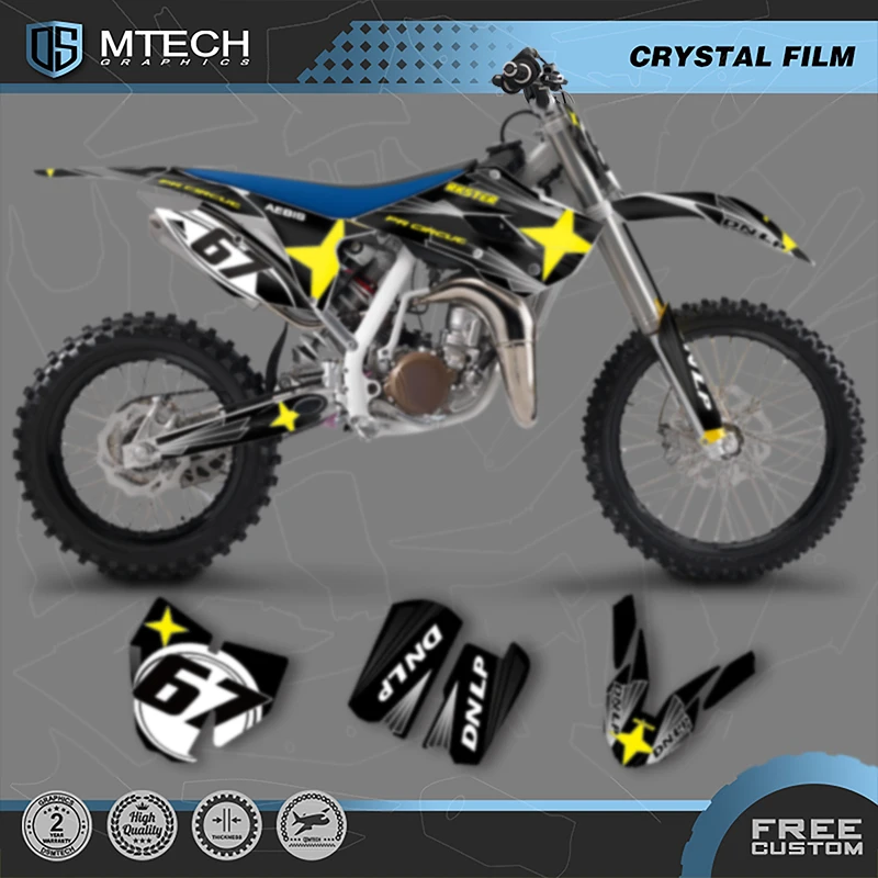 

DSMTECH MOTOR Motorcycle Graphics Decal Stickers Kits For Husqvarna TC85 TC 85 2014 2015 2016 2017 001
