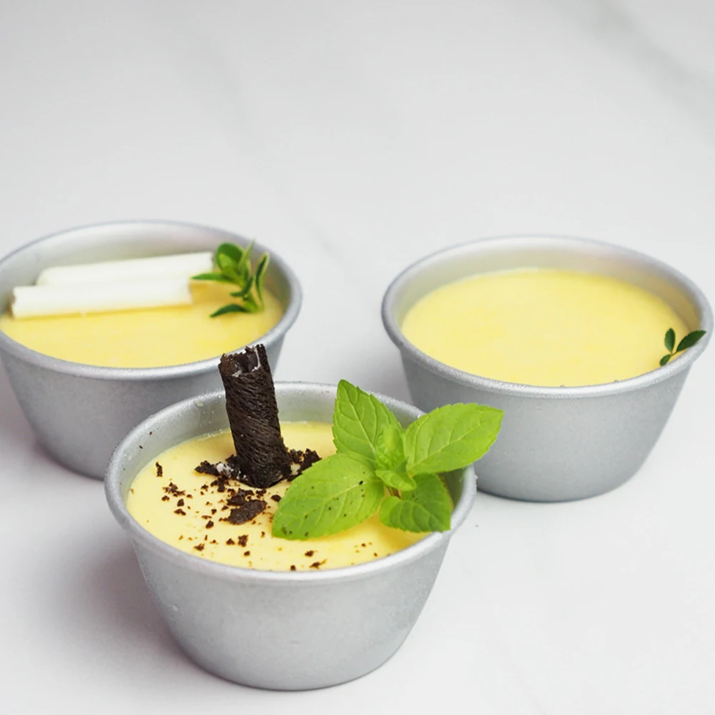 

4pcs Non-Stick Pudding Cups Baking Molds For Dessert Cake Jelly Making Household Kitchen Baking Supply Multi-Function Mold