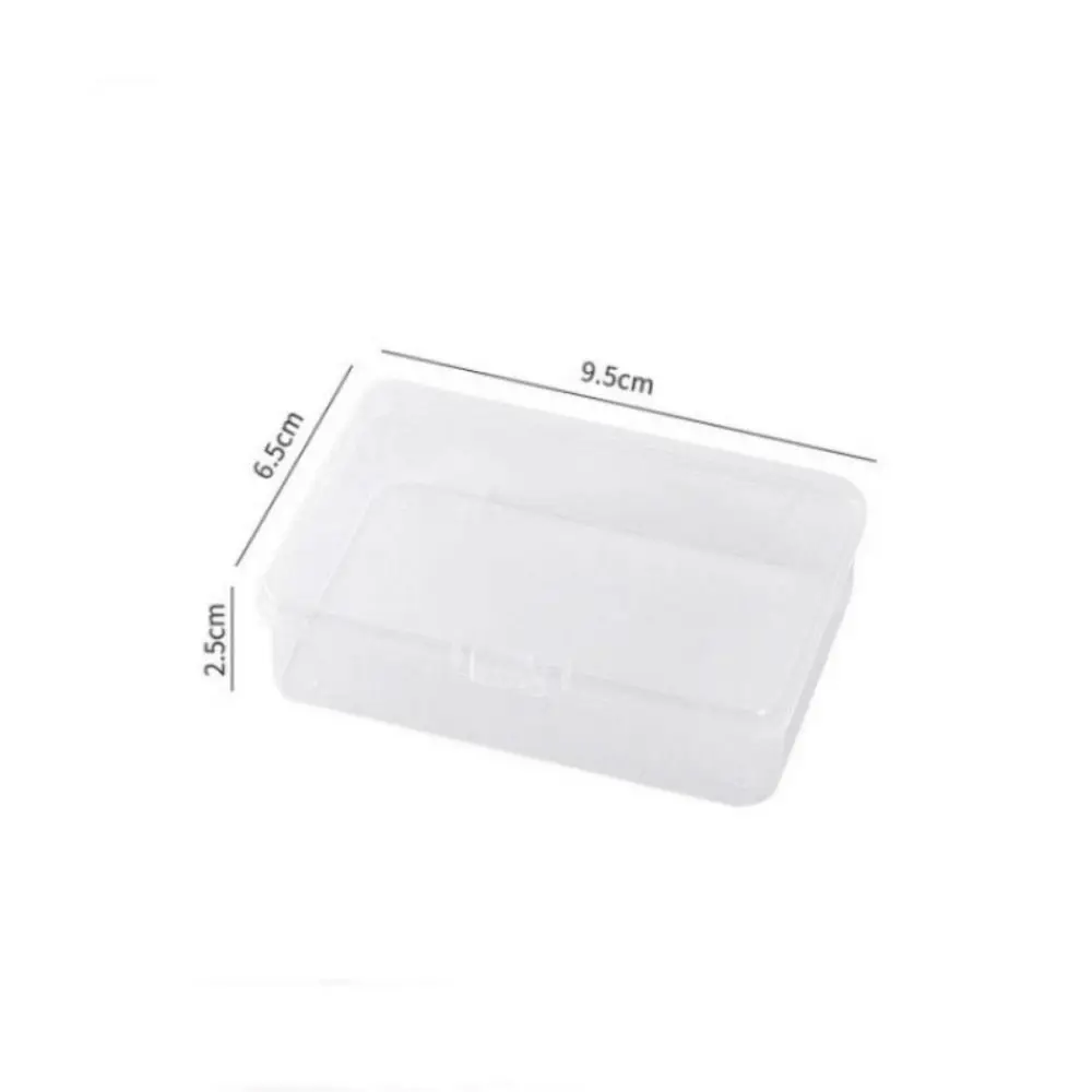 Plastic Card Storage Box Home Accessories Dustproof With Cover Mini Box Rectangle Practical Storage Case Card Coin Sorting