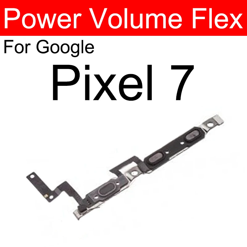 On OFF Power Volume Flex Cable For Google Pixel 6 6 Pro 7 Pro 7A Power Volume Side Key Flex Ribbon Replacement