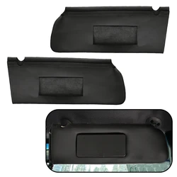 1 Pair Sun Visor Cover Trim Fit For Chevrolet Tahoe Suburban 1500 GMC Yukon 1995 1996 1997 1998 1999 Black Microfiber Leather