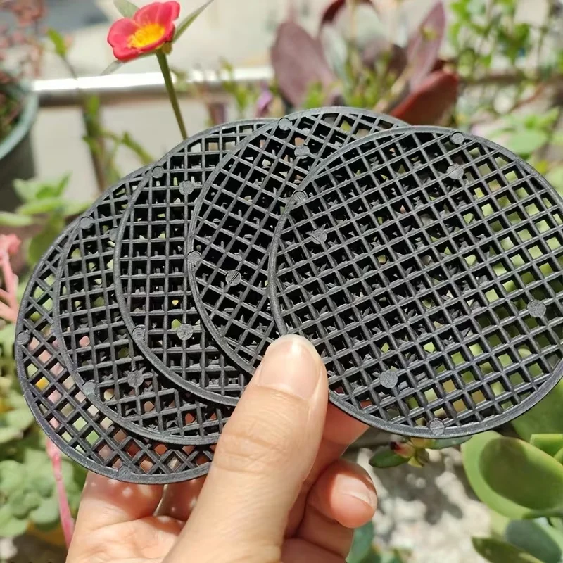 

100pc Round Pot Saucers Leak-Proof Mats Soft Pot Saucers Garden Drainage Mats Breathable Mats Gardening Flower-Growing Supplies
