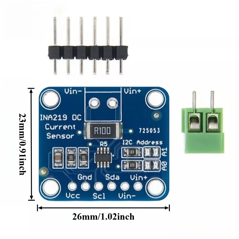 5 SZT. INA219 I2C Dwukierunkowy Moduł Czujnika Monitorowania Prądu, Napięcia i Mocy, Bez Przesuwu Nulowego, DIY — zdjęcie produktu 5