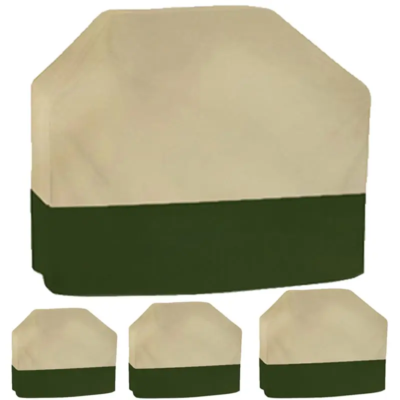 Outdoor Grill Covers Heavy Duty Waterproof Furniture Cover Heavy Weber Gas Charbroil BBQ Cover Protective Cover 210D Beige Green