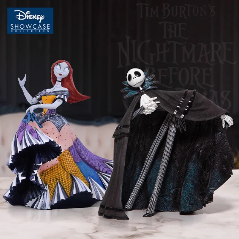 Disney Original Garage KitEl pesadilla antes de Navidad Jack Skellington y moda Sally Anime figuras de acción juguetes para niños regalo