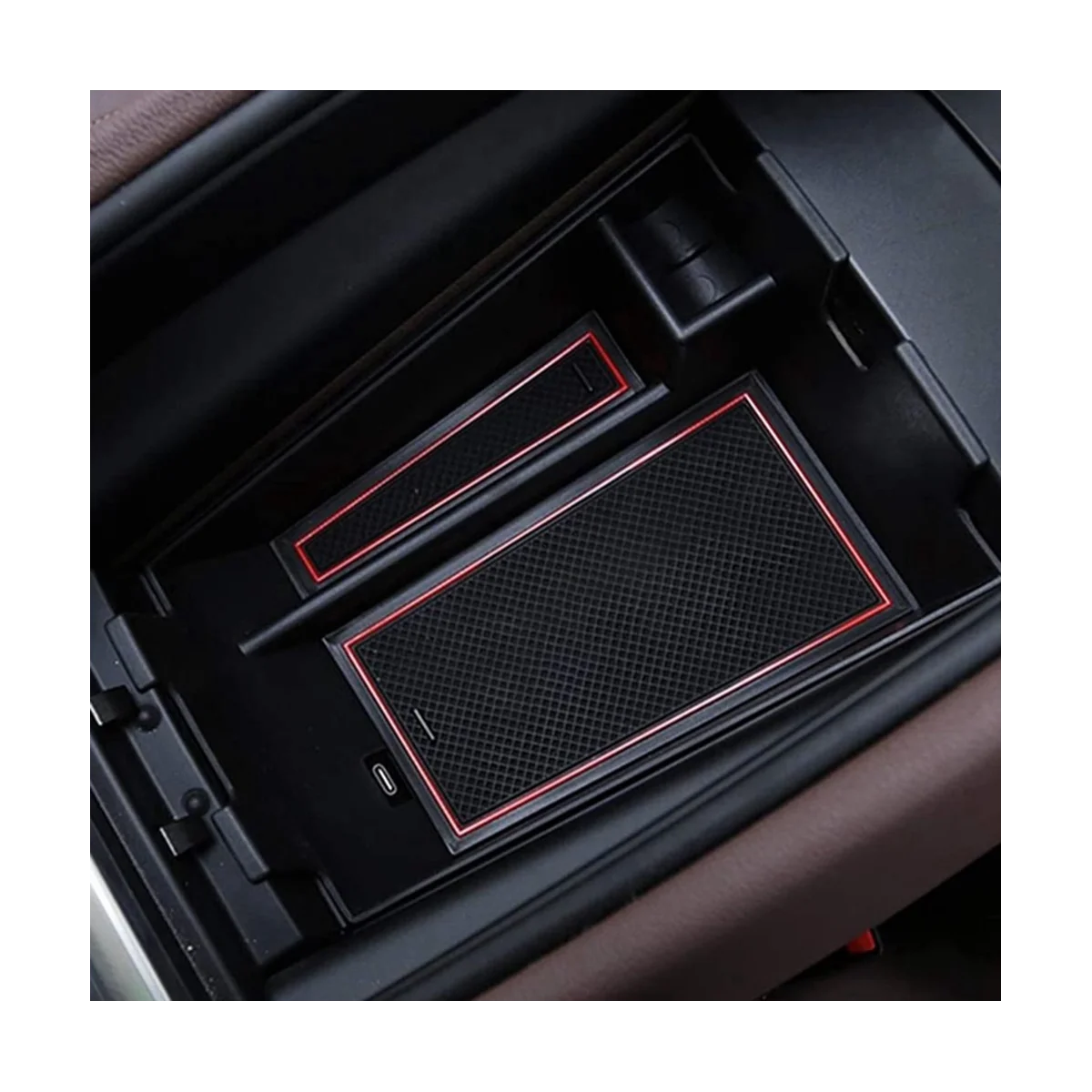 Car Armrest Box Storage Box Case Tray for BMW 2019 2020 2021 X5 G05 X6 G06 X7 G07 Auto Arm Rest Container Organizer